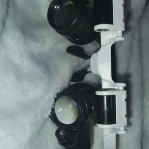 2LED headmounted lighting microlens with maintenance LED lamp magnifying glass, magnification 8x, 15x, 23x