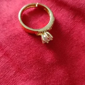 Stainless Steel Round Rings For Women Zircon Geometric Gold Color Crystal Ring Aesthetic Wedding Party Jewerly Gift Bague Femme