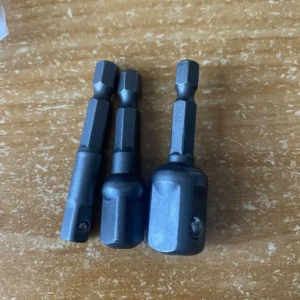 3 Pcs Drill Socket Adapter Impact Drill Extension Drill Bits Bar Socket Adapter 1/4 3/8 1/2 Size Hex Shank Square Head Drill Bit