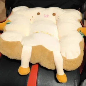 1pc Simulation Bread Toast Cushion Stuffed Memory Foam Pillow Sofa Chair Decor Seat Cushion Cute Student Chair Pad