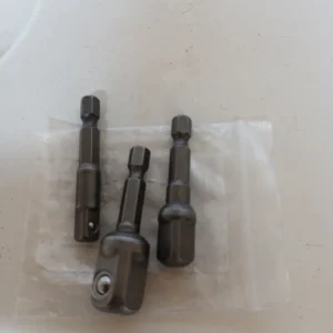 3 Pcs Drill Socket Adapter Impact Drill Extension Drill Bits Bar Socket Adapter 1/4 3/8 1/2 Size Hex Shank Square Head Drill Bit