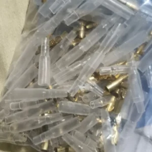 200PCS 3.9mm Bullet Connectors Kit Brass Bullet Male & Female Wire Terminals Connector with Insulation Cover for Motorcycle Moto