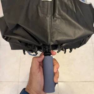 Reflective Umbrellas Reverse Three Fold 20 Bone Black Glue Automatic Sunshade Sunscreen Rain Umbrella Strong Wind Resistance