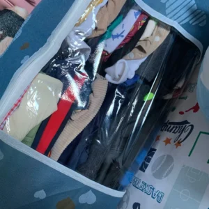 Large Capacity Clothes Storage Bag Organizer With Reinforced Handle Suitable For Blankets Bedding Foldable With Sturdy Zipper