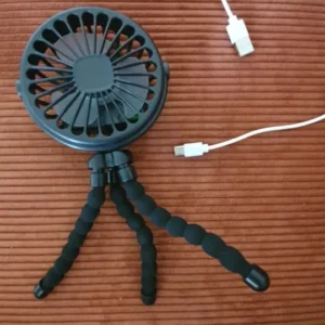 Multi Functional Student Baby Stroller Portable USB Rechargeable Lithium Battery Octopus Mini Fan