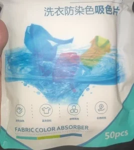 50 PCS/Bag Laundry Tablets Laundry Paper Anti-Staining Clothes Sheets Anti-String Mixing Color Absorption Washing Accessories