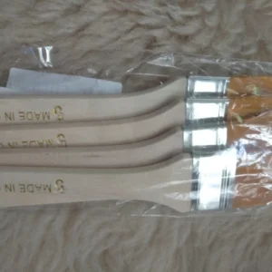 4Pcs/Set Hair Painting Brush Acrylic Paints Nylon Oil Paint Brush Watercolor Paint Drawing Art Supplies Wood Handles