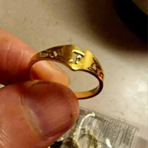 Fashion Hollow Initial Letter Heart Rings For Women Gold Color Stainless Steel A-Z Letter Ring Aesthetic Wedding Jewelry Gift