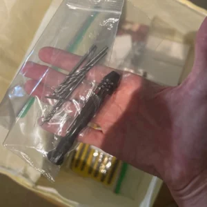 Mini Tool Set with Black Hand Twist Drill 10Pcs Fried Dough Twists Drill for Woodworking Drilling Rotary Wood Holes Tools