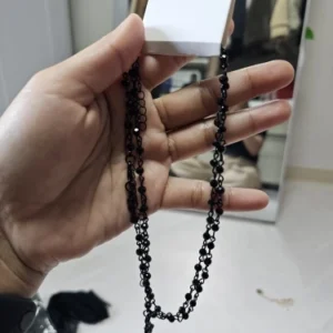 2Pcs/Set Gothic Black Cross Jesus Pendant Choker Necklace for Women Punk Vintage Metal Beads Chain Neck Jewelry Accessories New