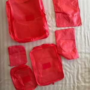 6pcs Travel Storage Bag Large Capacity Luggage Clothes Sorting Organizer Set Suitcase Pouch Case Shoes Packing Cube Bag