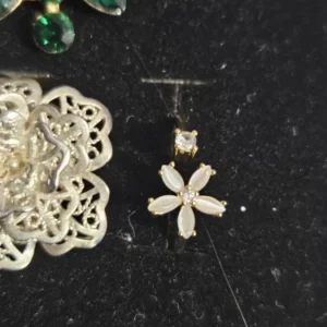 Stainless Steel Exaggerated Big Flower Rings For Women Gold Color Sunflower Finger Ring Female Fashion Aesthetic Jewelry Gift