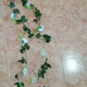 1Pcs 2.2M Artificial White Flower Fake Hanging Fake Vine Plants Leaves Artificials Garland Flowers Wedding Decoration