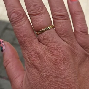 Stainless Steel Heart Rings For Women Gold Color Heart Engagement Wedding Ring Luxury Wedding Aesthetic Fashion Jewelry Gift