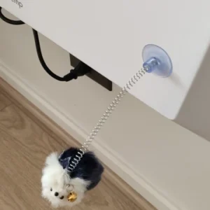 Cartoon Pet Cat Toy Stick Feather Rod Mouse Toy With Mini Bell Cat Catcher Teaser Interactive Cat Toy