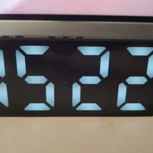 LED Mirror Table Clock Digital Alarm Snooze Display Time Desktop Electronic Table Clocks Desktop Clock