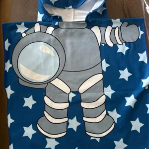 Newborn Wrap Blanket Cartoon Child Kid Hooded Cloak Infant Bathrob Baby Bath Towel Robe Cotton Boy Girl Beach Robe Astronaut Cap