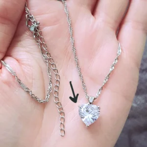 Heart Necklaces For Women Stainless Steel Gold Plated Chain Zircon Heart Pendant Choker Necklace Wedding Boho Jewelry Gift Femme