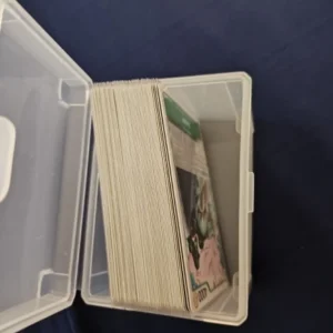 2/4PCS Small Semi-Transparent Plastic Cards Cases Folder Matte Flip-Top Jewelry Box Accessories Storage Organize Packaging Boxes