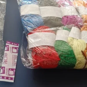 12pcs Multicolor Yarn Knitting Supplies , Crochet Craft For Crocheting And Knitting Yarn Starter Kit For Beginners