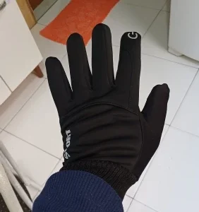 Black Winter Warm Full Fingers Waterproof Cycling Outdoor Sports Running Motorcycle Ski Touch Screen Fleece Gloves