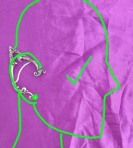 1Pair Goth Punk Fairy Elf Ear Cuff Earrings for Women Trendy Vintage Piercing Clip Earring Halloween Jewelry Accessories Gift