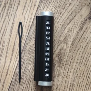 Metal Car Temporary Parking Card Universal Rotate Phone Number Plate Aluminum Stickers Park Stop in Car-styling Auto Accessories