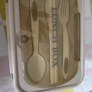 1Pc Bento Box Adult Lunch Box With 4 Compartments,Utensils, Sauce Jar, Muffin Liners, Microwave&Dishwasher Safe, Back To School