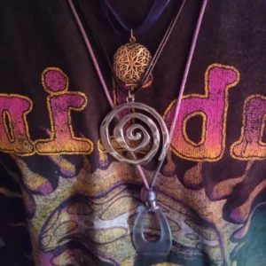 Ethnic Creative Big Spiral Conch Pendant Necklace Women Goth Adjustable Leather Wax Thread Chain Holiday Y2K Jewelry Accessories