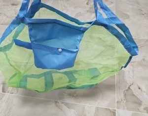 Children Sand Away Protable Mesh Bag Kids Bath Toys Storage Bags Swimming Large Beach Bag for Towels Women Cosmetic Makeup Bag