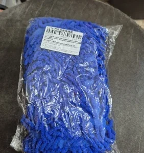 1 Pc Blue Microfiber Chenille Car Wash Sponge Care Washing Brush Pad Cleaning Tool Auto Washing Towel Gloves Styling Accessories
