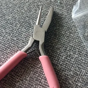 5-inch professional round concave pliers, used for jewelry making mini precision wire loop tools, ideal DIY manual tools