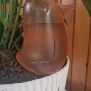 Automatic Flower Waterer, Self-Watering Water Balloon, Bird Shaped Hand Blown Plastic Plant Waterer for Home Garden