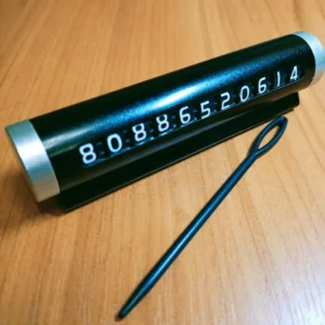Metal Car Temporary Parking Card Universal Rotate Phone Number Plate Aluminum Stickers Park Stop in Car-styling Auto Accessories