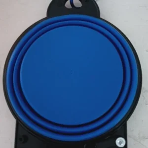 1-piece 2-in-1 foldable dual bowl feeding bowl portable outdoor travel dog and cat drinking bowl