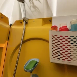1pc Upgraded Soap Box With Drainage Double Grid Soap Rack, Wall Mounted Toilet With Cover Soap Rack, Non Perforated Soap Box