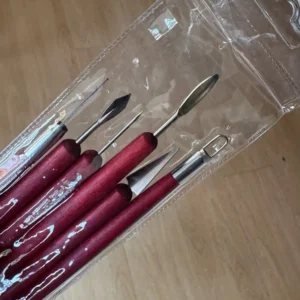6PCS Sculpting Pottery Clay Tools Wood Handle Pottery Set Wax Carving Sculpt Smoothing Shaper Pottery Clay Ceramic Tool
