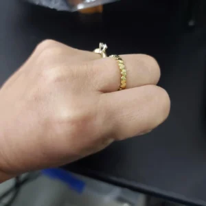 Stainless Steel Heart Rings For Women Gold Color Heart Engagement Wedding Ring Luxury Wedding Aesthetic Fashion Jewelry Gift
