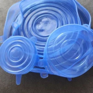 6pcs Reusable Silicone Stretch Lids For Food Bowls - Multifunctional Fruit And Vegetable Fresh-Keeping Cover