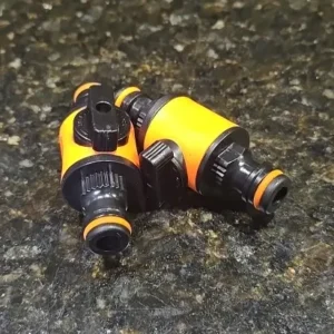 2PCS Garden Hose Shut Off Valve, Pipe Connector Coupler for Watering Irrigation System, Water Stop Repair Fitting