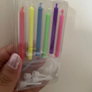 Colored Birthday Party Supplies 6/12pcs Wedding Colorful Multicolor Candles Safe Flames Dessert Cake Candles Decoration