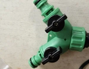 2 Way Garden Water Pipe Connectors Pipe Adapter Y Shape Hose Splitter Valve Three Way Plastic Valve With Switch