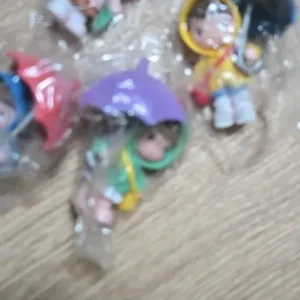 Car interior cute umbrella, action figures, automatic rearview mirror, Prada4pcs panel decoration