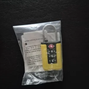 Customs Code Lock for Travel Luggage Password Changeable Black Lock Contrast Design Padlock 3 Digit Combination Lock