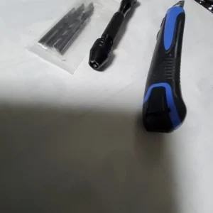 Mini Tool Set with Black Hand Twist Drill 10Pcs Fried Dough Twists Drill for Woodworking Drilling Rotary Wood Holes Tools