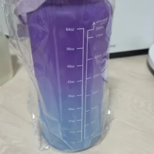 3Pcs Gradient Plastic Cup Set Large Capacity Sports Water Bottle Outdoor Travel Gym Fitness Jugs Student Portable Cup WIth Straw