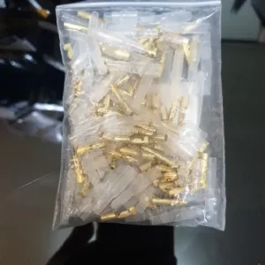 200PCS 3.9mm Bullet Connectors Kit Brass Bullet Male & Female Wire Terminals Connector with Insulation Cover for Motorcycle Moto