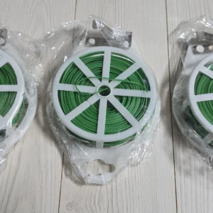 1 Roll 100M Multifunctional Plastic Steel Twist Tie Sturdy Reusable Garden Flower Plant Support Strap Tie