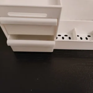 1pc White New Drawer Makeup Storage Box Dormitory Finishing Plastic Shelf Cosmetics Skin Care Dressing Table Desktop
