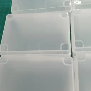 2/4PCS Small Semi-Transparent Plastic Cards Cases Folder Matte Flip-Top Jewelry Box Accessories Storage Organize Packaging Boxes